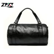 Marque Hommes Grand En Cuir Duffle/Sacs de Voyage Bagages Sac À Main Épaule Sac Haute-capacité Cylindre Casual Blosa Gros