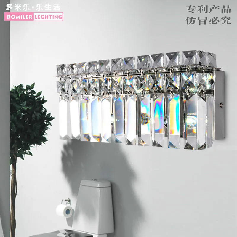 

Modern Art High Grade Crystal E14 Wall Lamp For Home Bedroom Living Room Decoration Indoor LED Lighting European Luxury Style