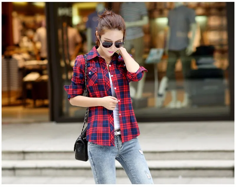 checked blouse 08