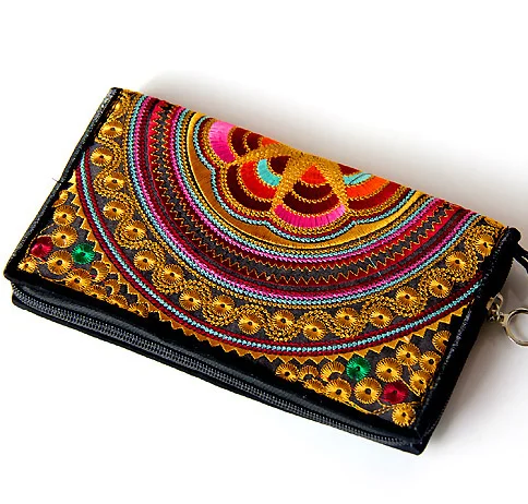 embroidery clutch