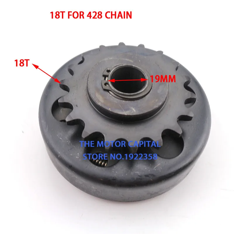 t para 20 mm para 35 t 19 16mm mm Link 420 Ligação 428 Ajuste go Kart Minibike Embreagem Centrífuga Automática 18 13 12 11 10 13 mm mm para 35 link 420 ligação