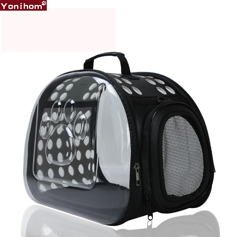 

Transparent Cat Dog Carrier Bag Breathable Pet Travel Handbag Foldable Outdoor Shoulder Bags Puppy Travel Carrying Bags for dog