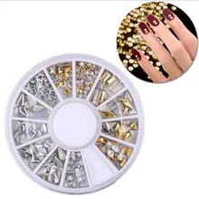 Набор инструментов для дизайна ногтей, металлические украшения для ногтей, инструмент для нейл-арта