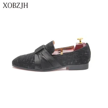 XOBZJH Fashion Business Dress Men Shoes 2019 New Classic Leather Men'S Suits Shoes Wedding Party Slip On Work Shoes Big Size northmarch spring autumn new mens business dress shoes fashion slip on tassel leather wedding shoes men handmade work shoes