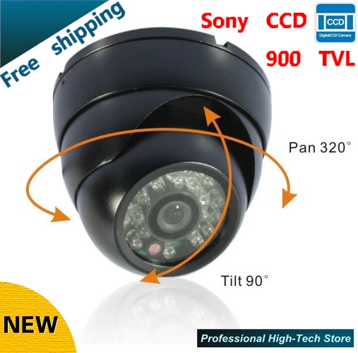 Купольная аудио камера 900TVL 1/3 &quotCCD 24 светодиода дневное/ночное видение домашняя