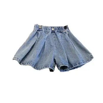 

Spring Summer Baby Kids Girls Cowboy Skirts Kids Blue Short Jeans Skirt Tutu Skirt Children Clothing Girls Clothes 2-7 Years Old