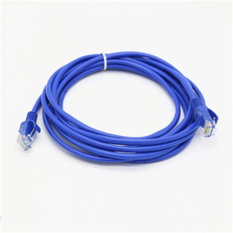 

Network cable network jumper 1 meter finished network cable Super five network cable double HEX45