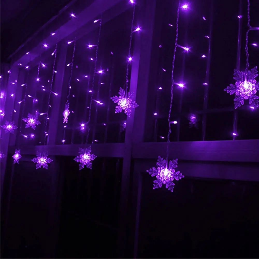 Feimefeiyou Waterproof 3.5M 96 LED Snowflake 8 Modes String Fairy Light for Christmas New Year Festival Wedding Eaves Decoration Feimefeiyou Waterproof 3.5M 96 LED Snowflake 8 Modes String Fairy Light for Christmas New Year Festival Wedding Eaves Decoration