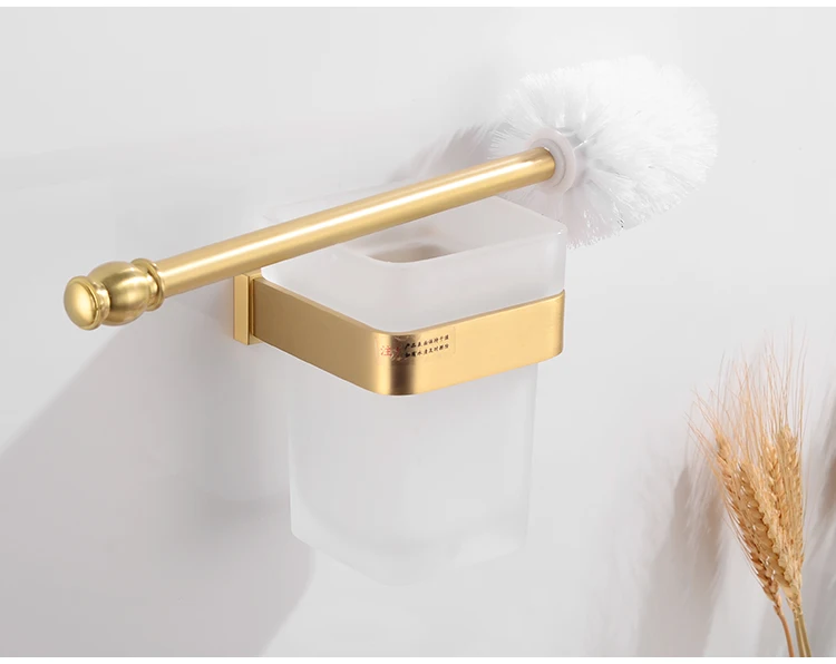 Bathroom Towel Holder Gold Brass Towel Rack Hanging Holder Wall Mounted Towel Bar Robe Hooks Toilet Paper Holder Bathroom Shelf