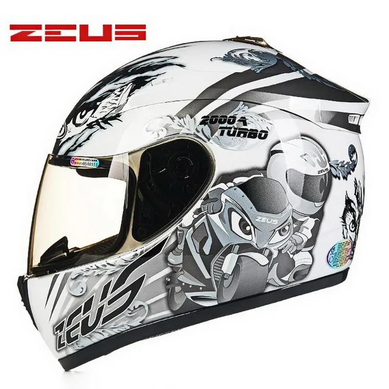 Новинка Тайвань ZEUS полный лицо мотоциклетный шлем гонки электронные велосипедные шлемы четыре сезона для мужчин/женщин ZS-2000A