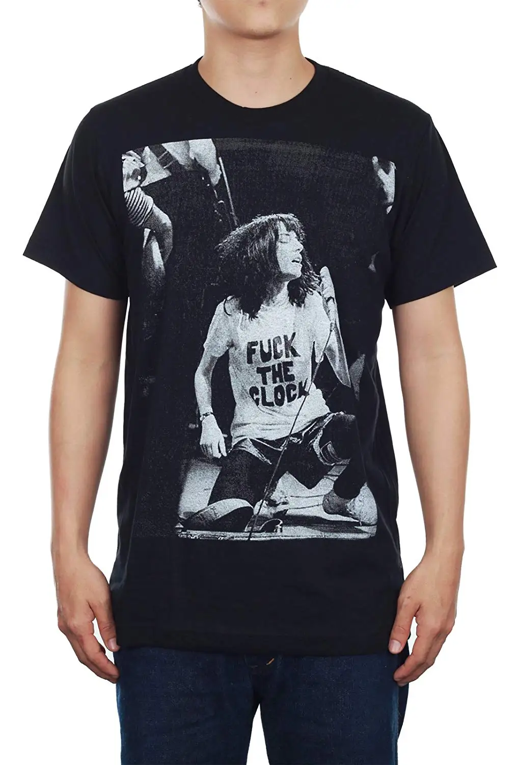 

Patti Smith Live Concert New Black Rock Music Tee T-Shirt Cartoon Print Short Sleeve T Shirt Free Shipping Text