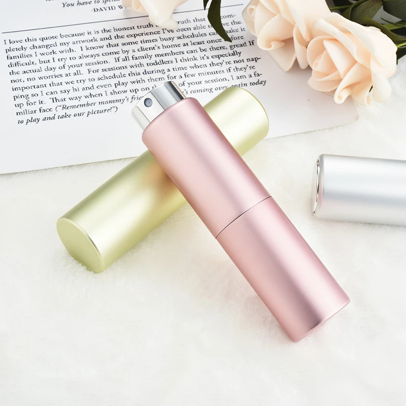 

20 мл многоразовый модный вращающийся анодированный алюминиевый флакон для духов Travel Aluminum Spray Atmizer пустая парфюмерная Bottle