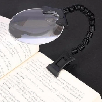 

2.5X 90mm Magnifier Clip Table Magnifier Magnifier Large Magnifying Glass for Reading