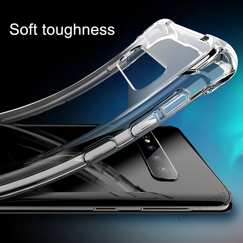

Anti-shock Soft Clear silicone TPU cover Case For SAMSUNG GALAXY A10 A40 M30 A30 A50 A70 phone case transparent cover