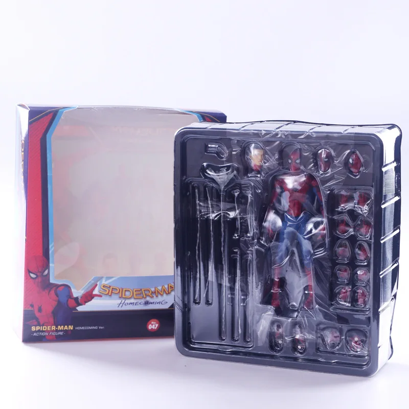 Online ALEN Spider man de regreso a cambiado de rostro Maf047 película, figuras de acción figuras de una pieza figura de acción de Pvc figuras