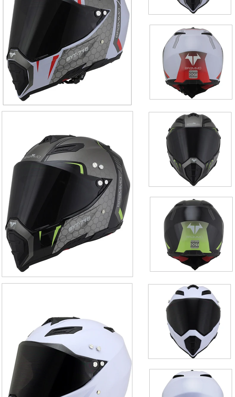 BRAMMO moto cross MX шлем moto s casco capacete moto r шлемы Мото шлем гоночный внедорожный мото rcycle шлем 6