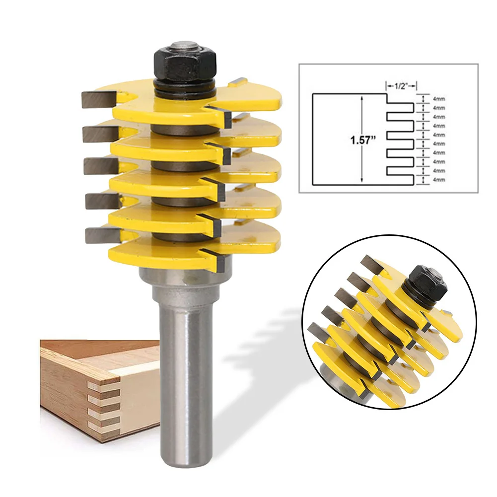 1/" хвостовик регулируемая коробка и палец шарнир маршрутизатор бит резчик по дереву инструменты диаметр хвостовика 8 мм