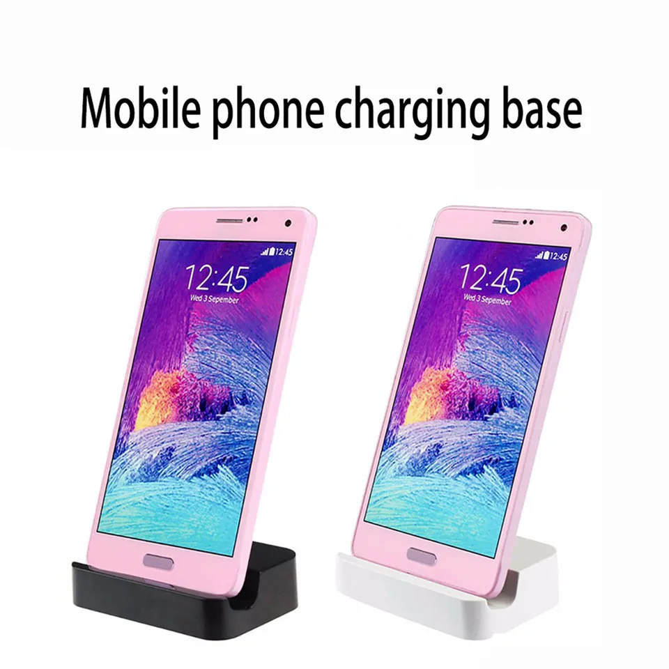 

Android rechargeable base dock micro charging station for iPhone 5S SE 6S 6plus desktop USB cable for Apple 7 plus base charger