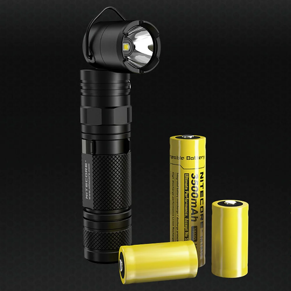 NITECORE MT21C 1000LMs Многофункциональный 90 градусов Регулируемый фонарик Портативный литой под давлением факел без батареи 18650