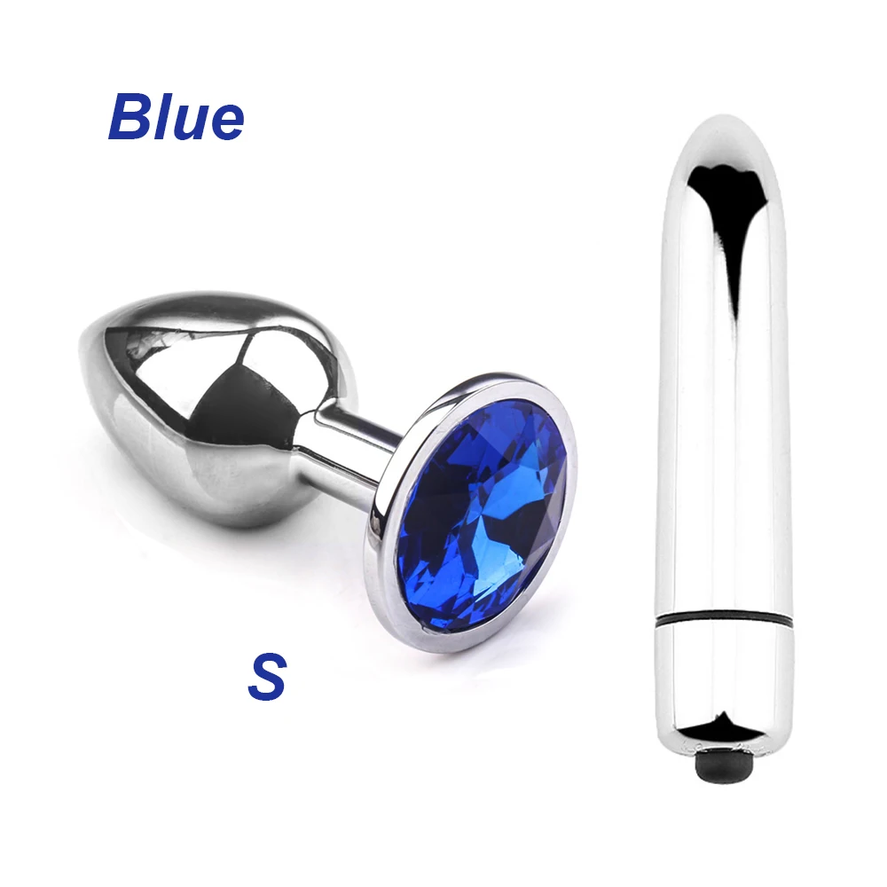 SML Stainless Steel Butt Plug Vibrating Anal Prostate Massage Vibrator Vaginal Massager Clitoris Stimulator Erotic Sex Toys | Красота и