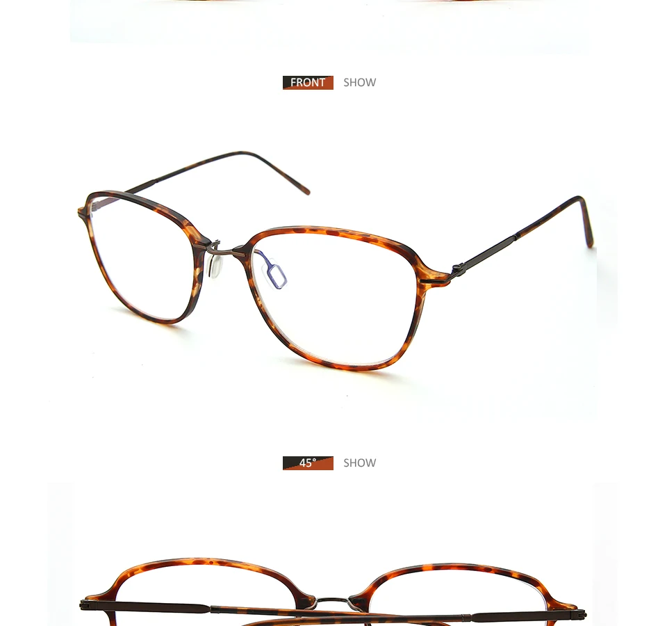 Зеноттические оптические прозрачные очки по рецепту для мужчин, оправа для близорукости, дальнозоркости, оправа для очков, квадратная прозрачная Оправа очков