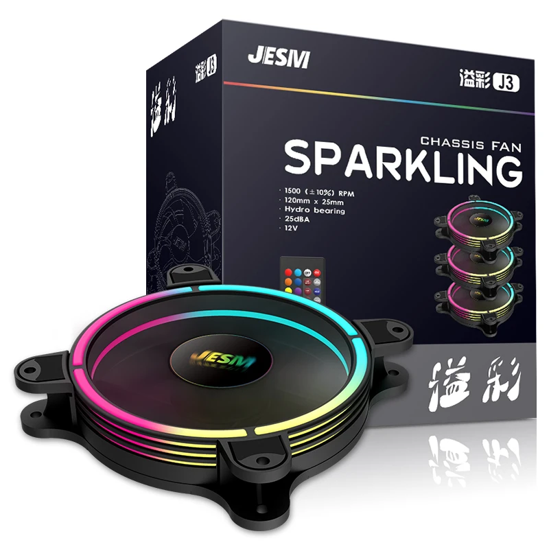 JESM AURA J3 RGB контроллер вентилятор с ШИМ управлением шасси 12 см водяного охлаждения
