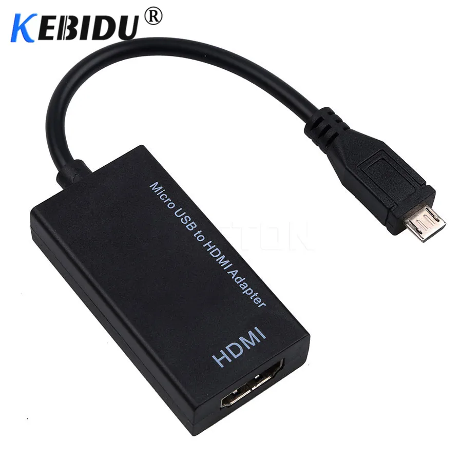 

Kebidu Micro HDMI to HDMI Male to Female HDMI Adapter Micro HDMI Converter 1080P Convertor for tablet pc tv mobile phone