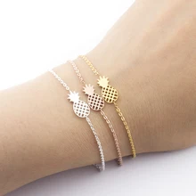 Minimalism Pineapple font b Bracelet b font For font b Women b font Dainty Gifts BFF