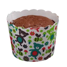 50PCS DIY Baking Paper Cup Muffin Cake Mechanism Paper Cup Round Cake Paper Cup