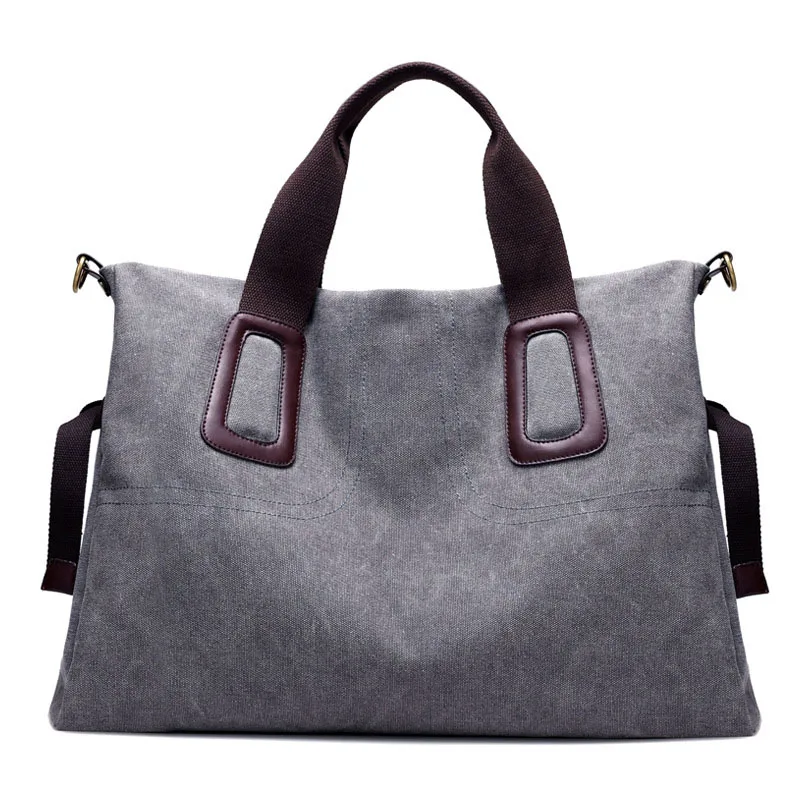 Новые повседневные сумки, женские ручные сумки, женская Роскошная сумочка, модная дорожная сумка-мессенджер, брезентовый клатч для покупок, модная сумка большой емкости - Цвет: gray
