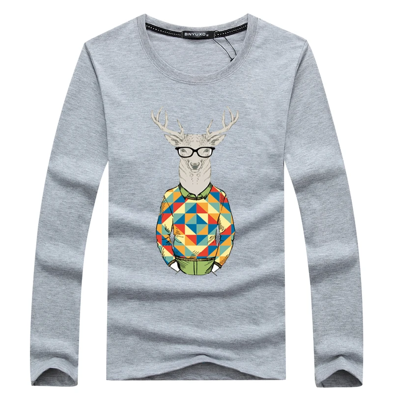 

2017 high quality Men fashion Clothes Solid Color Long Sleeve T-Shirts Men T-Shirt Spring Casual large size T Shirts 5XL