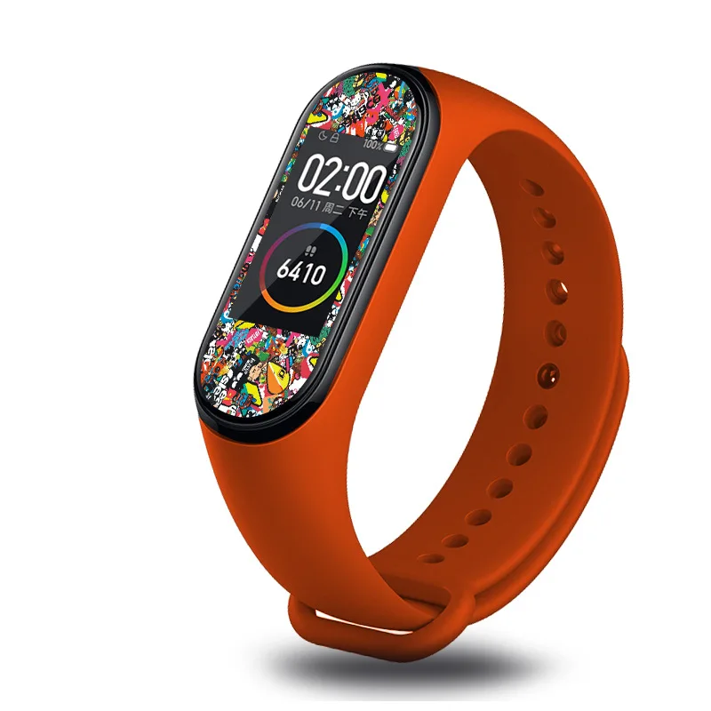 3 шт Защитная цветная пленка для экрана Xiaomi Mi Band 4 Смарт Браслет нано