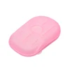 1 PC Nouveau Pratique Main À Laver De Bain Voyage Parfumée Tranche Feuilles Moussant Paper Box Soap ► Photo 3/5
