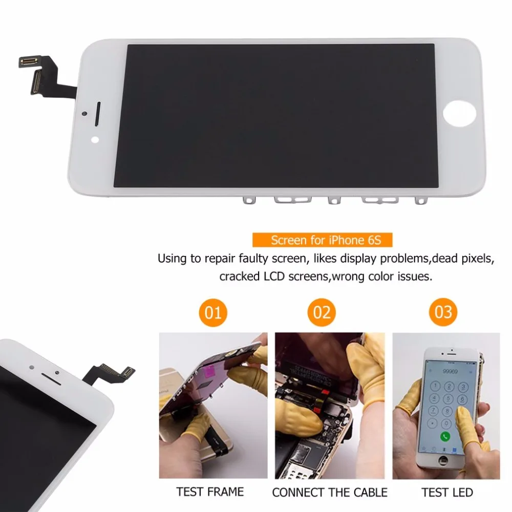 LCD Display und Touch screen Digitizer für iphone 6 S Professionelle Telefon Ersatz Bildschirm schw