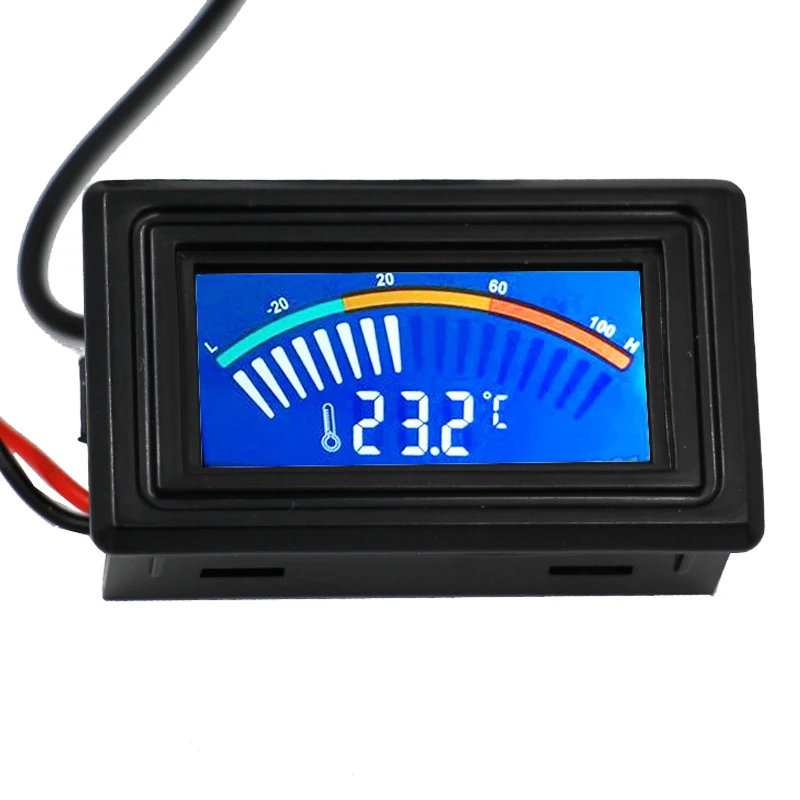 

DC 5-25V Digital Pointer Thermometer Temperature Meter With 1 Meter probe Gauge C/F For Computer Car Water Measurement 30%
