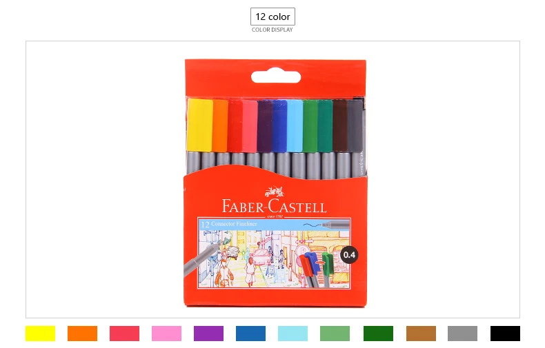 Faber Castell 12/18/30 цветов чешское стекло может быть собран воды с цветным рисунком пера дизайн ручной росписью крюк mark ручка