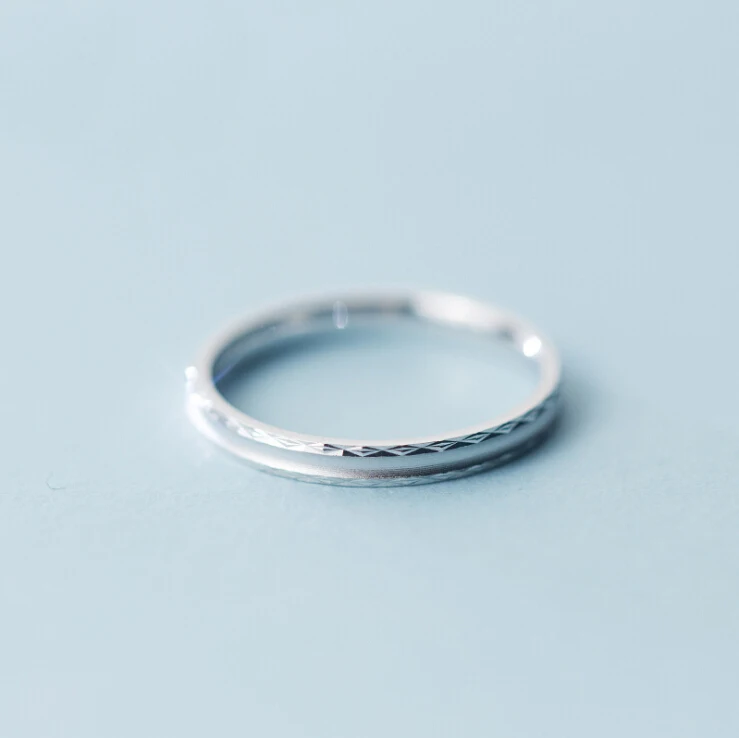 

925 Solid Sterling Silver Plain Simple Band Above Knuckle Midi Ring A3439