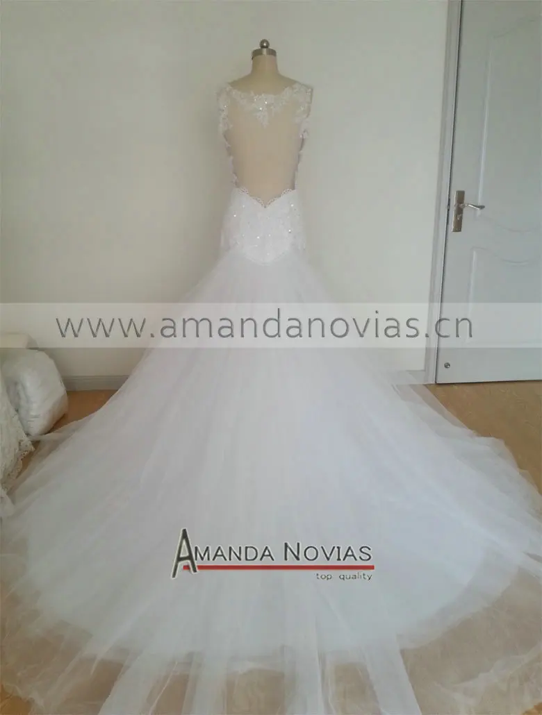 Горячая Распродажа Аманда новиас элегантное белое сексуальное свадебное платье русалки со съемным шлейфом vestido noiva