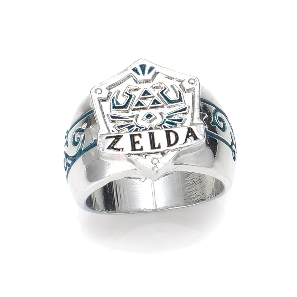 24 шт./LotBrand New Legend of Zelda мужские кольца с символом Zelda Cospaly аниме ювелирные изделия для женщин и мужчин вечерние кольца оптом - Цвет основного камня: Sytle1