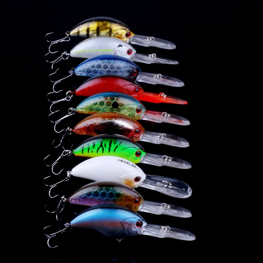 Hot Sale 10pcs New Crankbait Fishing Lures Mellow Streamline Hard Bait