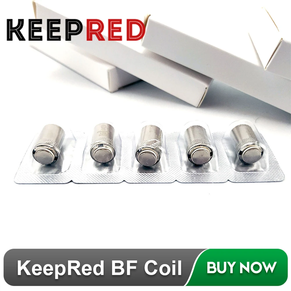 

Original Keepred for eGo Aio Coil BF SS316 0.6ohm Atomizer Coils Head Replacement Coils for eGO Aio/for Cubis Tank 5pcs/lot