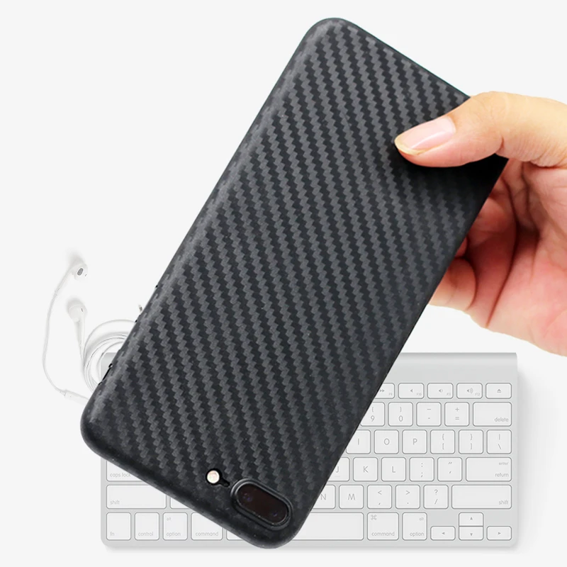 Защитный чехол Magtim из углеродного волокна для iPhone X XS мягкий тонкий ТПУ 8 7 plus 6 6s 5