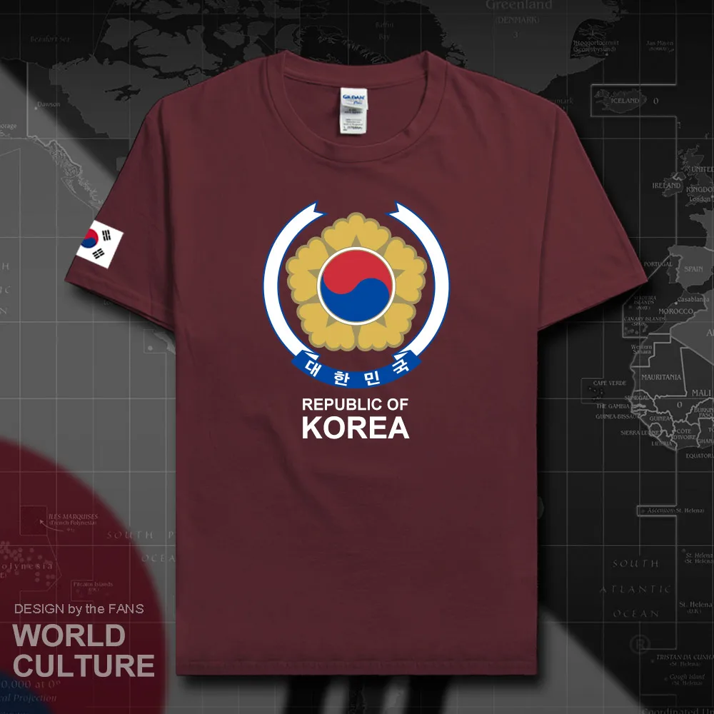 Корейская Южная футболка мужские футболки KOR 2018 топы для встреч с