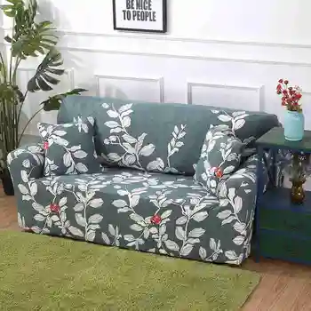 

Modern Pastoral Style Printing Sofa Cover Removable Full-Body Slipcovers Couch Cover Anti-skid Sofa Case Ideal for 1/2/3/4 seat