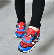 Children Spiderman sneakers boys girls PU running shoes kids high quality sport shoes size 26-36