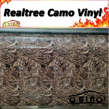 

Grass Realtree Camouflage Wrap Vinyl Film Real tree Camo Wrapping Foil Sticker Vehicle Truck Car Wraps Covers Air Free Bubble