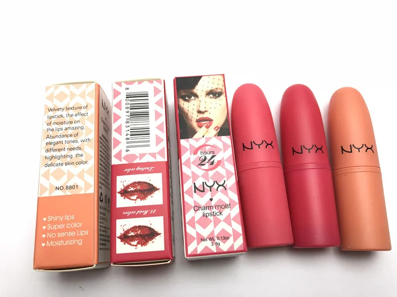 Online Membuat NYX Lingerie Matte Lipstik Tahan Air Lip Gloss Makeup Matte Lip Gloss 12 Warna Warna Bibir Maquiagem Gratis pengiriman