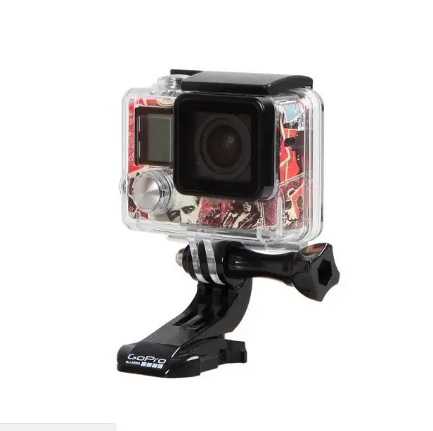 Защитный чехол для экшн камеры Gopro Hero 4 цветной Водонепроницаемый с защитой от