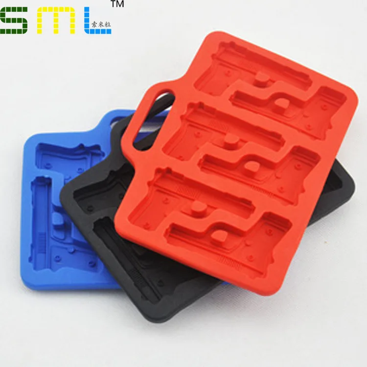 Пистолет стиле Ice Mold Силиконовые Ice Cube Trayuse для Кухни Делает Home, 21*10.5*3.5 СМ! E35