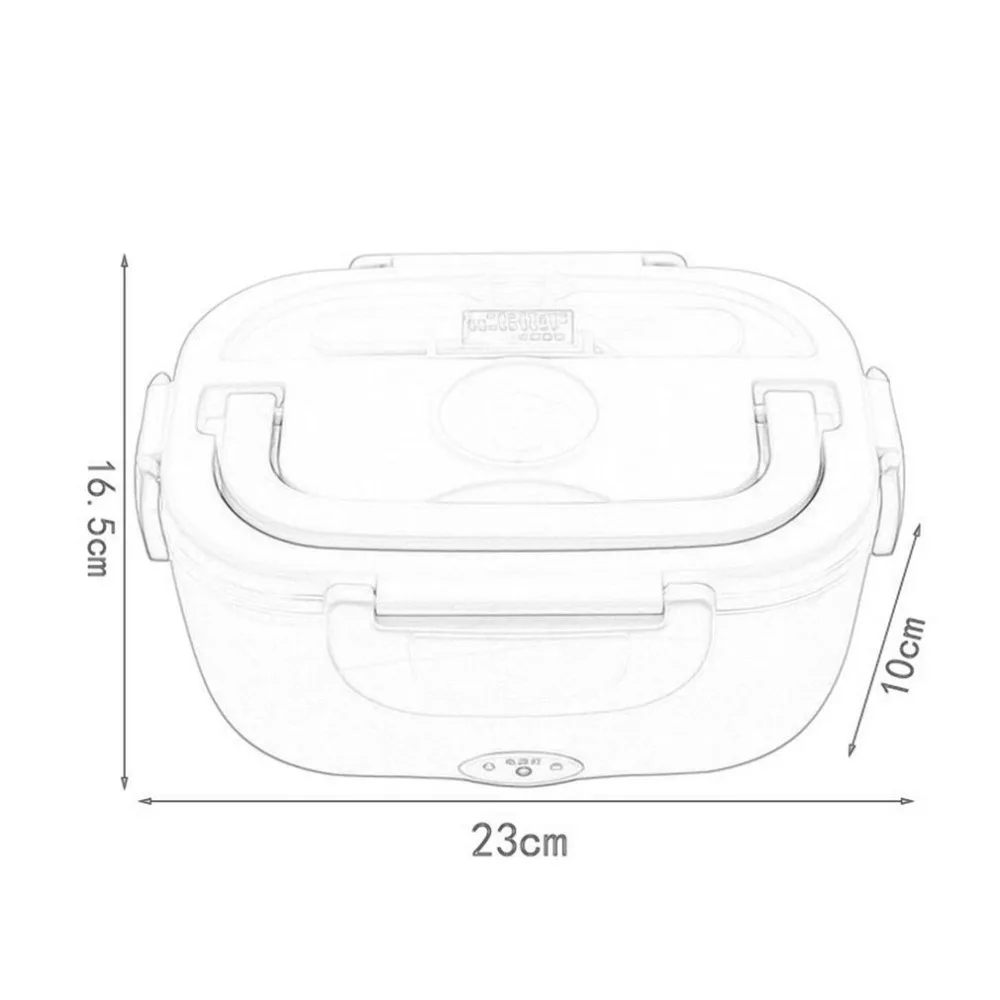 Портативный 1.05L Электрический нагревательный Ланч-бокс с автомобильной вилкой, подогреватель пищи для школы, офиса, дома, пластиковая посуда